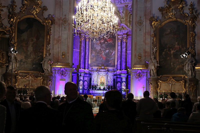 Basilika Ettal illuminiert