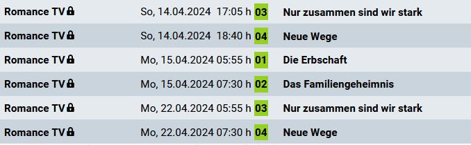 Weingut Wader 14.4. bis 22.4.2024 Sendetermine